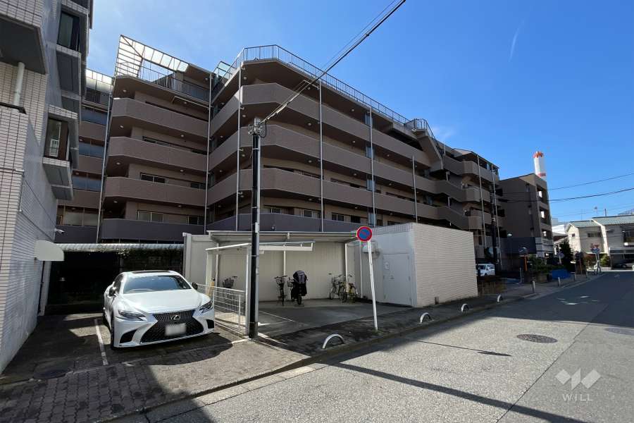 レクセルマンション竹ノ塚第3の外観（北東側から）　
