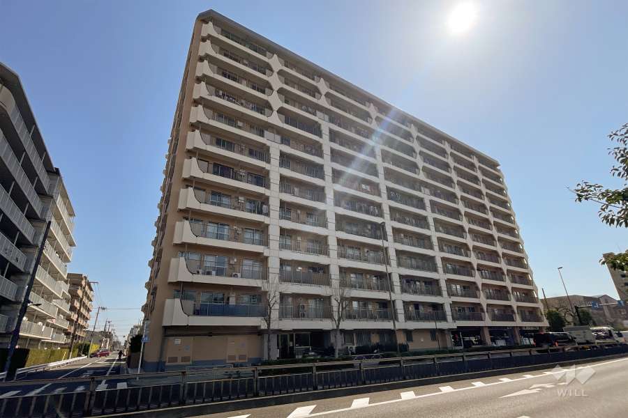 竹ノ塚マンションの外観（北西側から）