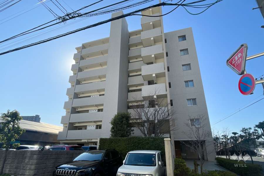 コスモプレイスグラシエの外観（南西側から）