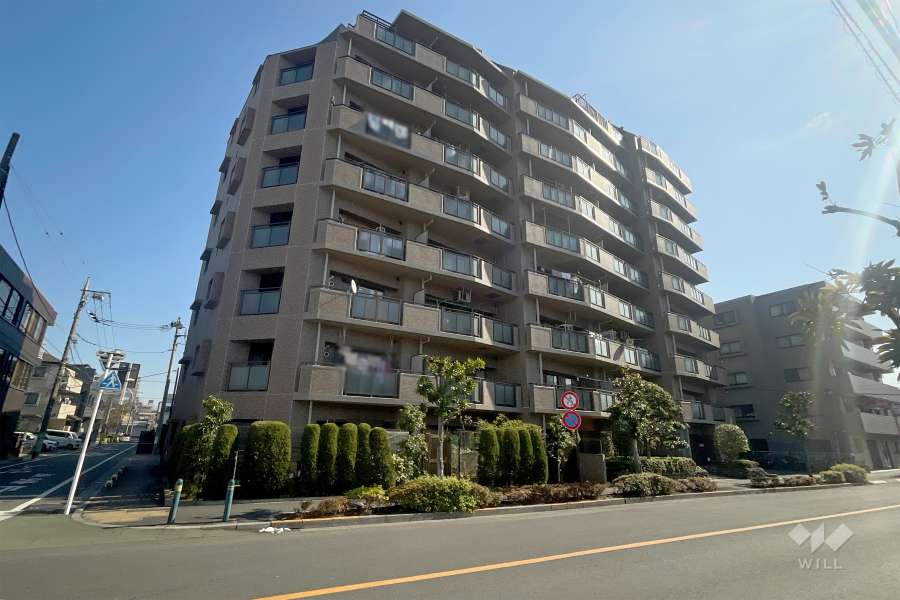 デュオ綾瀬の外観（北西側から）