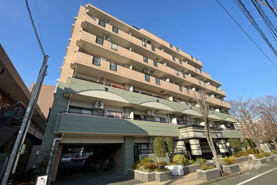 ライオンズガーデン綾瀬谷中公園の外観（南西側から）