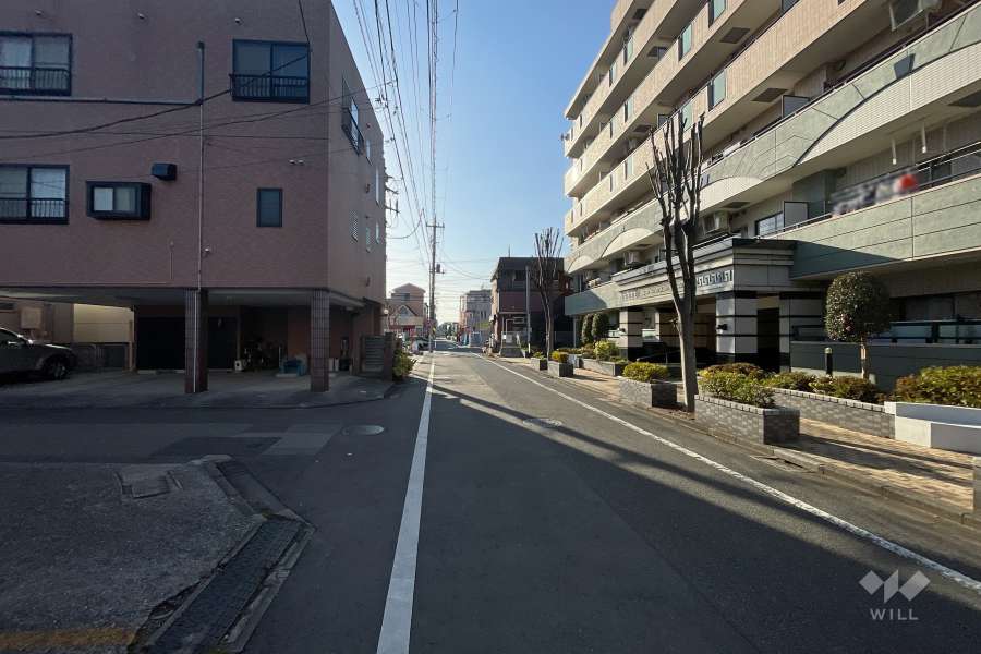 敷地南側の前面道路