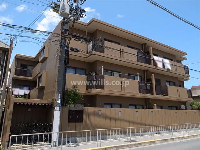 グランドメゾン池田天神の外観（南西側から）