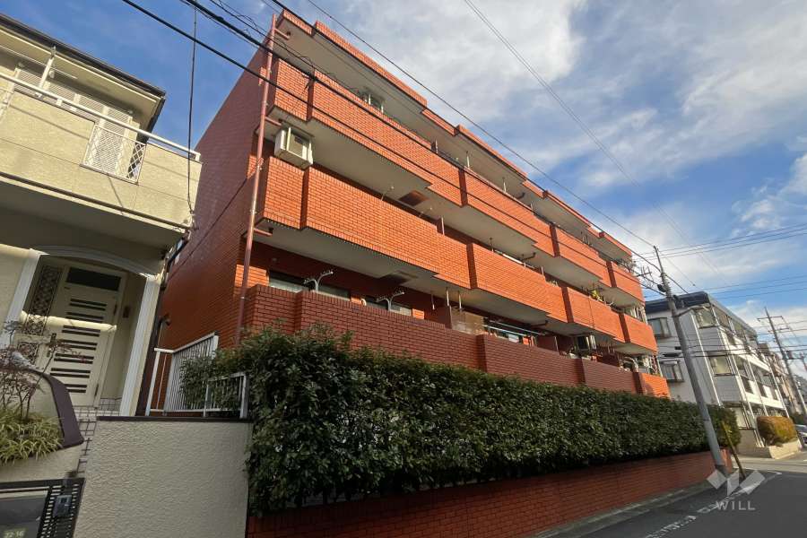 ロイヤルハイツ東綾瀬公園の外観（南側から）