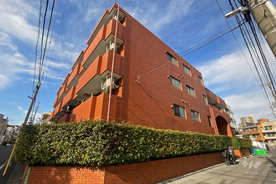 ロイヤルハイツ東綾瀬公園の外観（南東側から）