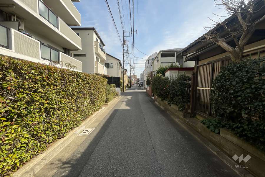 敷地南側の前面道路