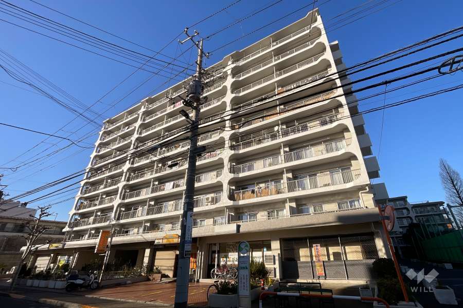 日商岩井綾瀬マンションの外観（南東側から）