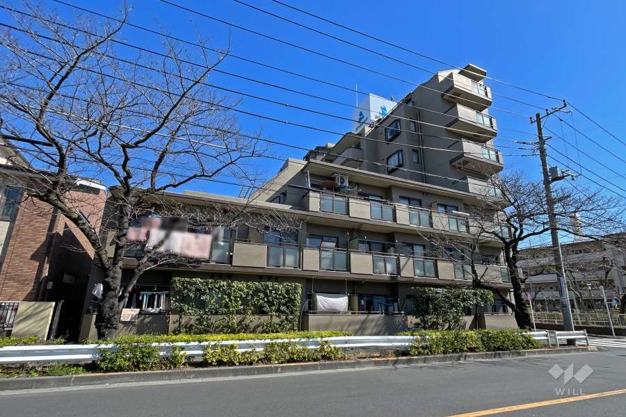 セザール第二北綾瀬の外観（北西側から）