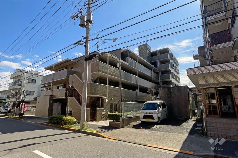 ダイアパレス北綾瀬3の外観（北西側から）