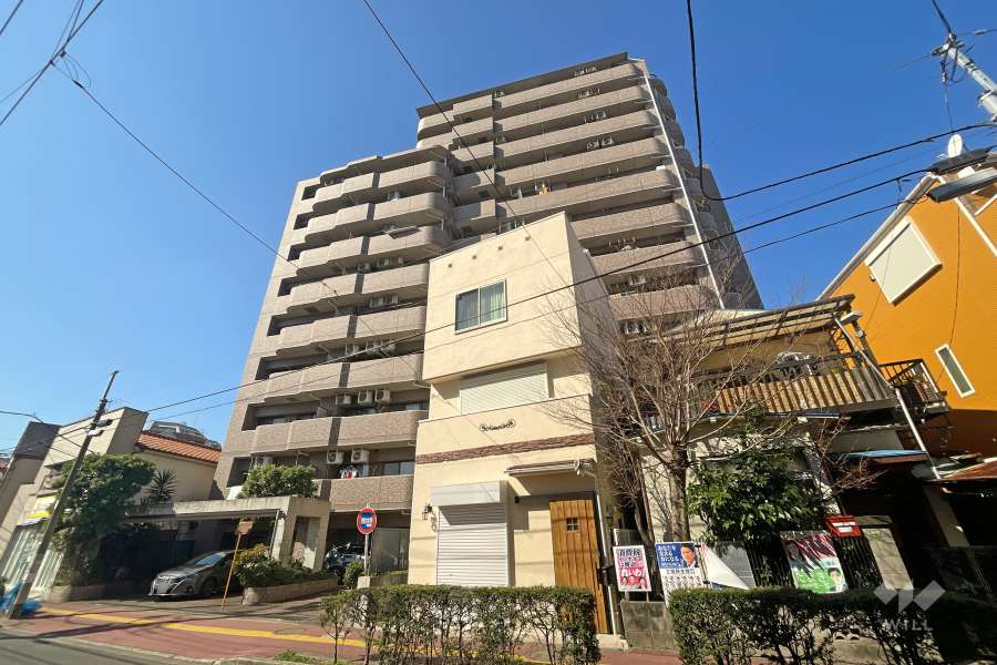 ライオンズシティ梅島の外観（南東側から）