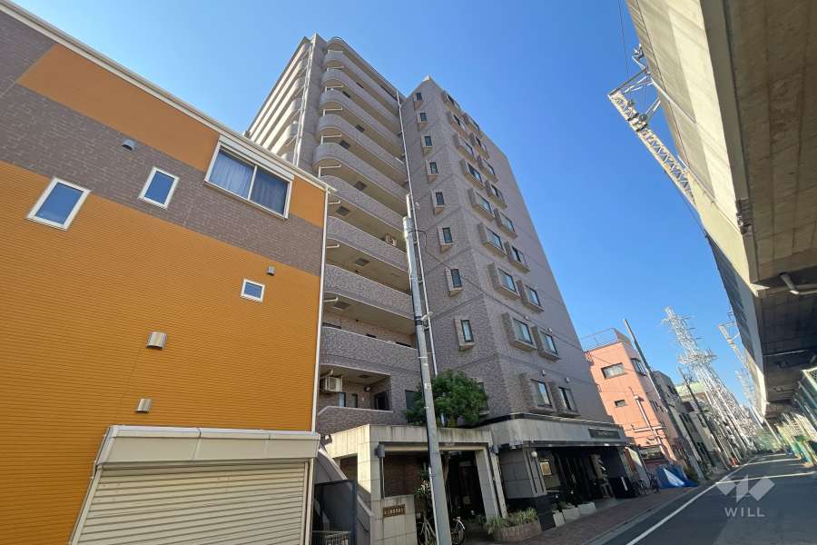 ライオンズシティ梅島の外観（東側から）