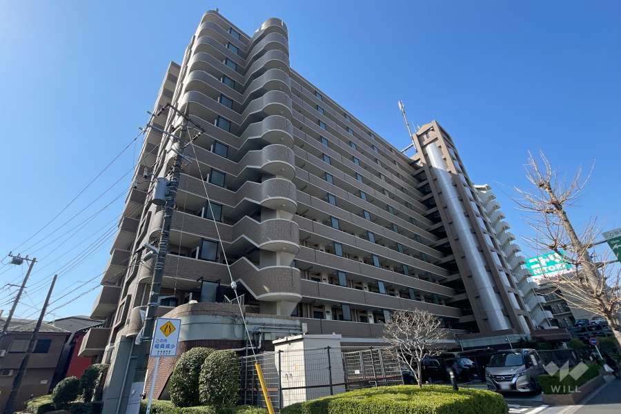 ライオンズプラザ梅島の外観（北東側から）