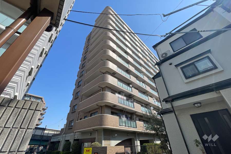 ライオンズプラザ梅島の外観（南西側から）