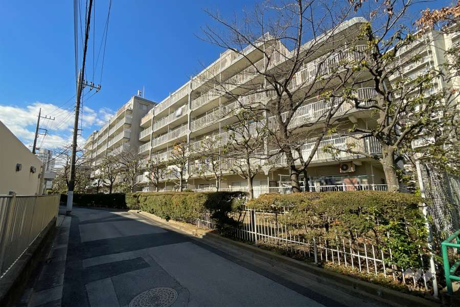 中川ビューハイツの外観（南東側から）