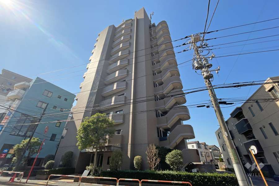 バームステージ梅島の外観（北東側から）
