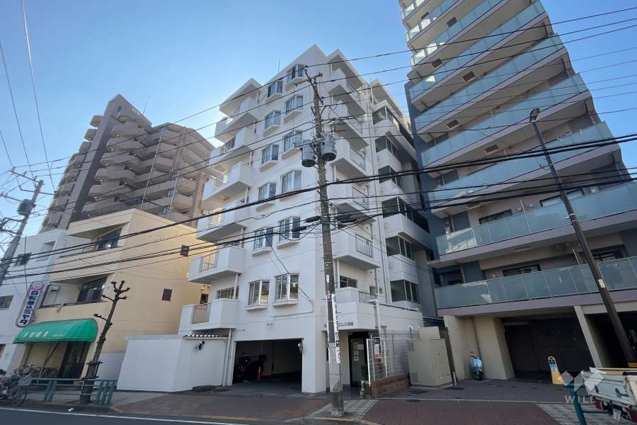 パシフィックパレス梅島の外観（北東側から）