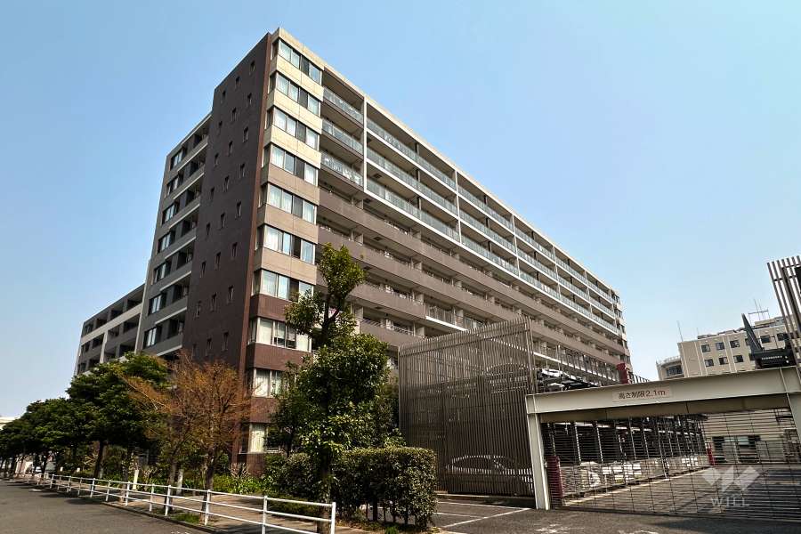 レコシティグランデの外観（南西側から）