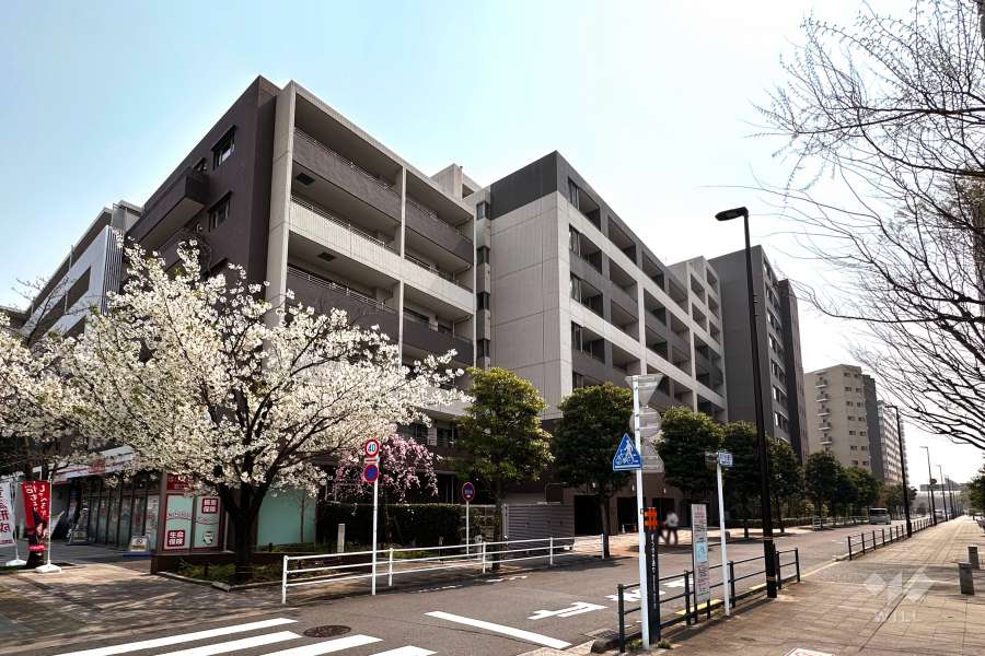 レコシティグランデの外観（北西側から）