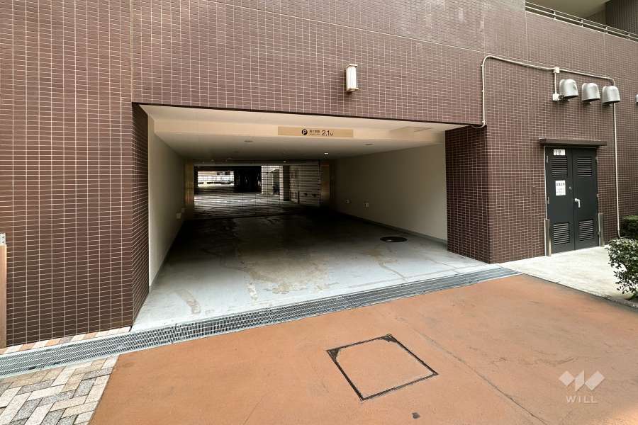 駐車場出入り口（リングシャッター付き）