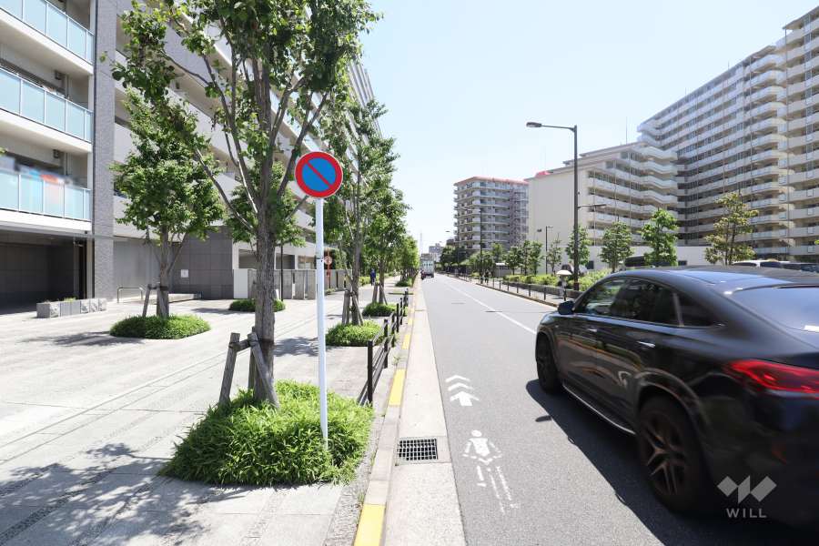 敷地南西側の前面道路　