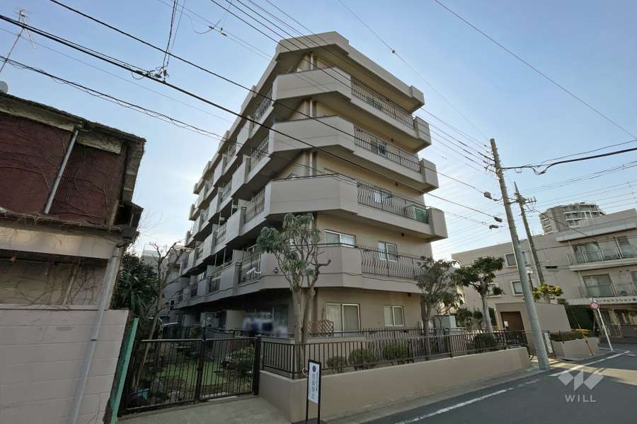 ジャルダン梅島マンションの外観（北東側から）