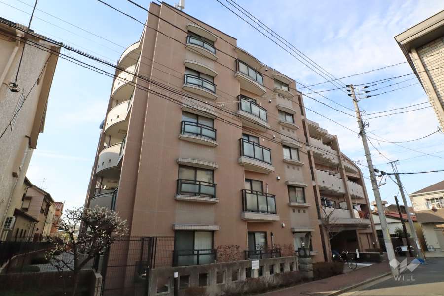 ベルモント梅島の外観（南東側から）