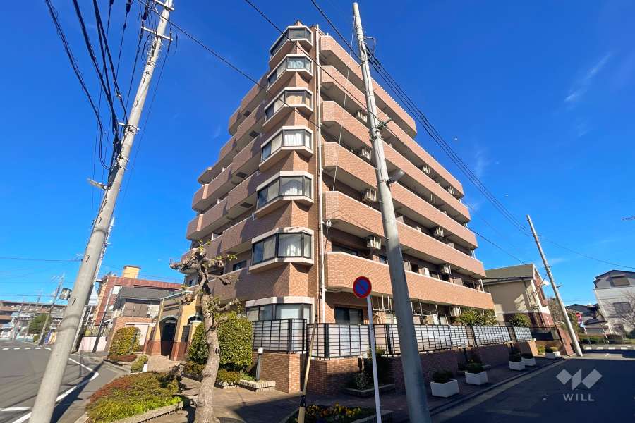 ライオンズガーデン西新井大師壱番館の外観（南西側から）