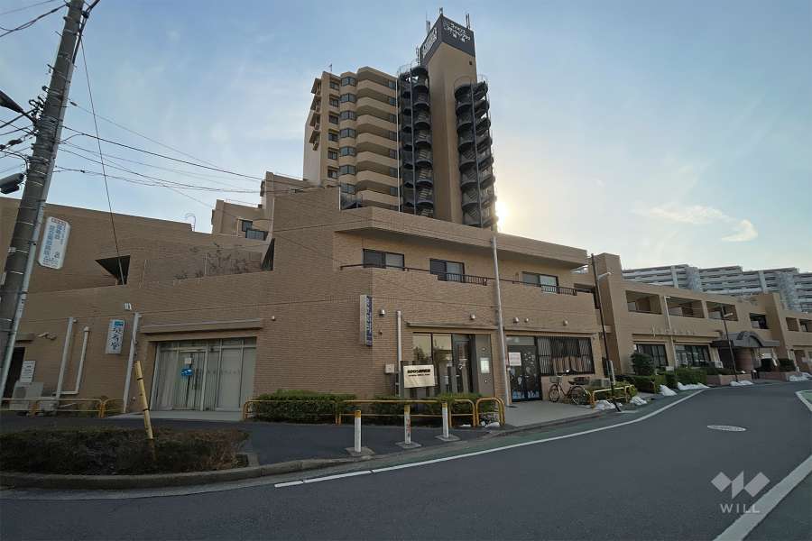 ライオンズステーションプラザ梅島の外観（北東側から）