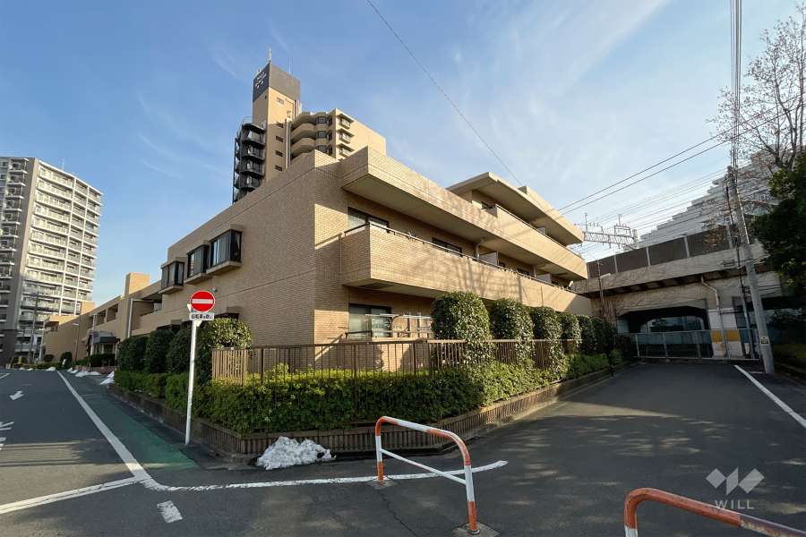 ライオンズステーションプラザ梅島の外観（北西側から）