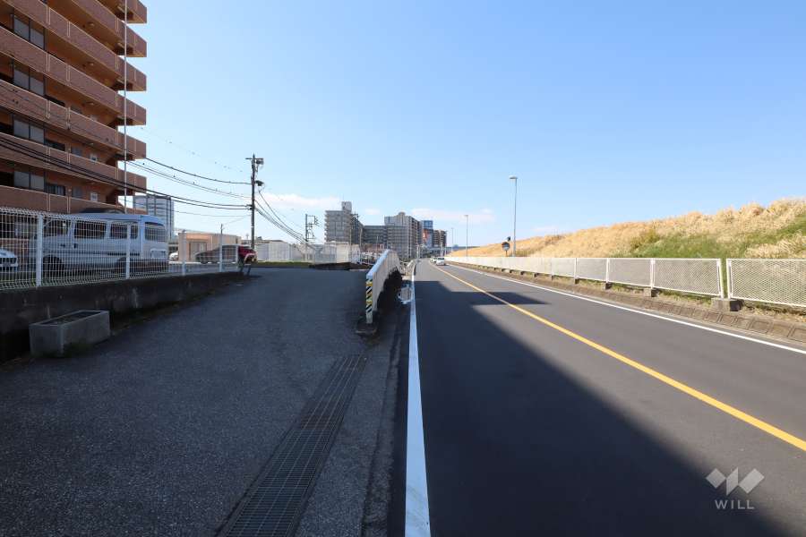 敷地北側の前面道路（東側から）