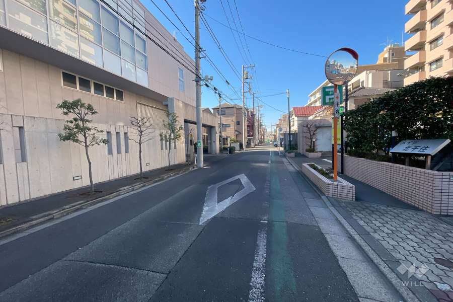 敷地南側の前面道路　