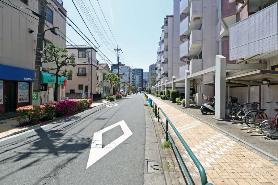 敷地南側前面道路（東側から）