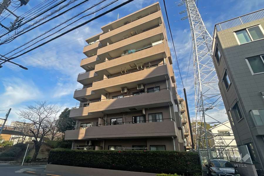 バームハイツ東綾瀬公園の外観（南側から）