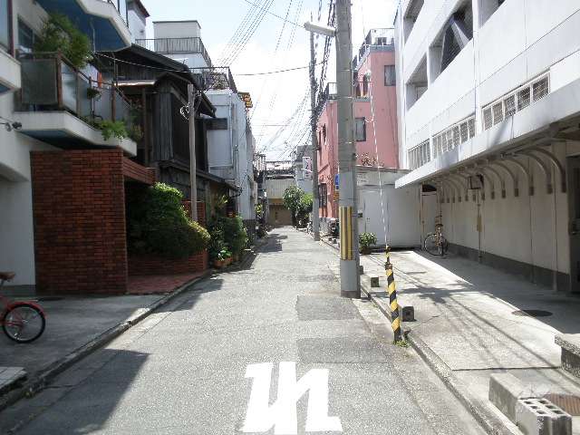 敷地の北側道路（東側から）