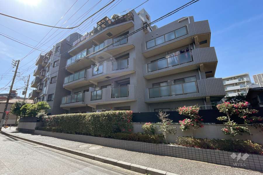 エンゼルハイム竹の塚駅前の外観（北東側から）