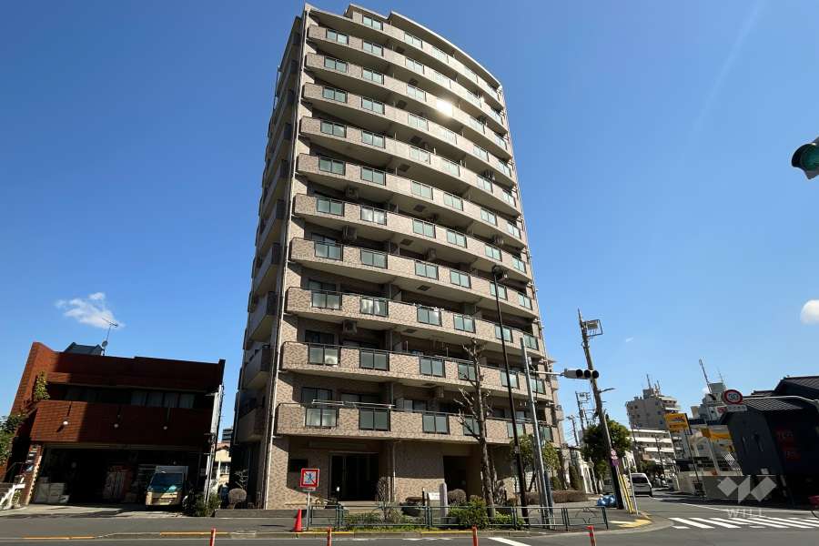 モリス千住曙町の外観（南西側から）　