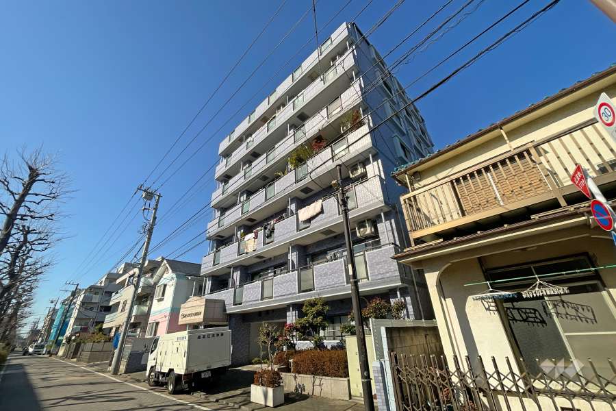 セザール綾瀬ガーデンの外観（南東側から）