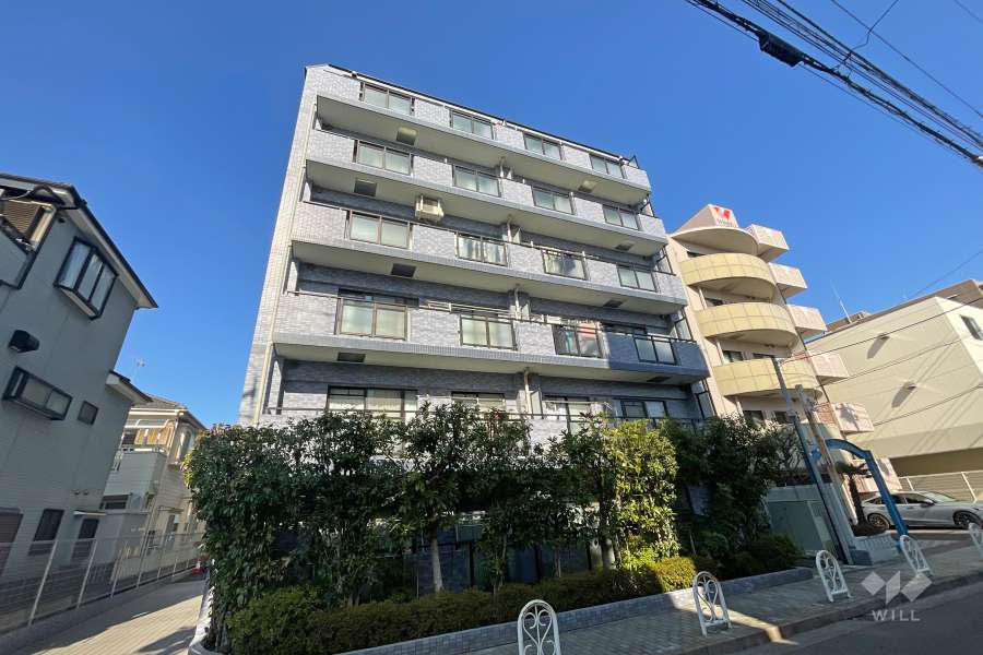 セザール梅島の外観（南西側から）