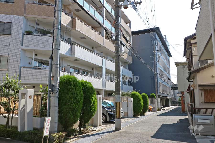 敷地南側の前面道路