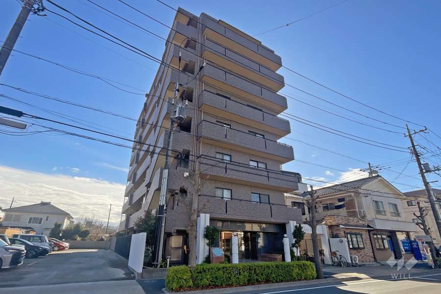 レーベンハイム鹿浜の外観（北東側から）