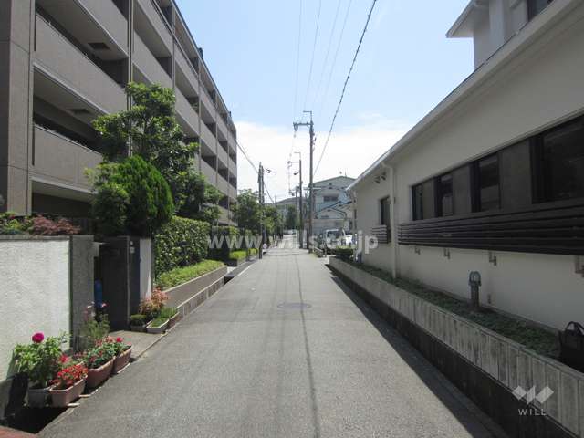 敷地南側の前面道路