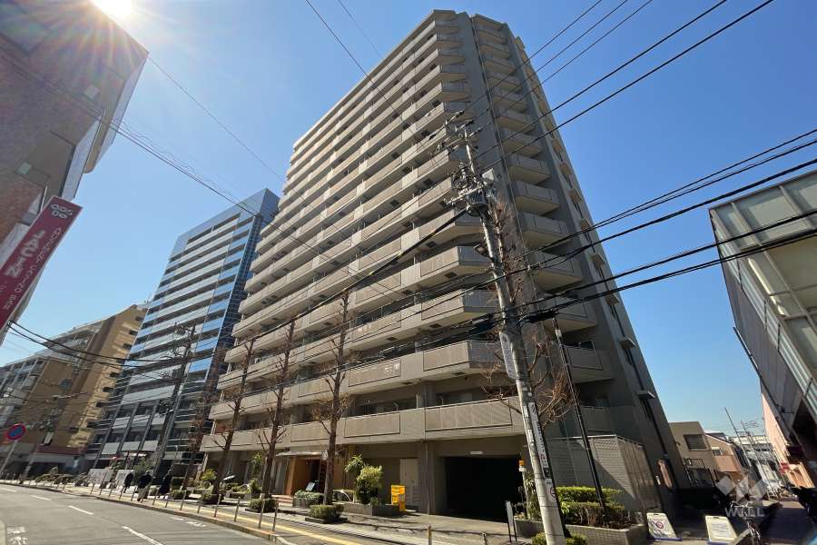 レックスハイツ綾瀬ステーションタワーの外観（北東側から）