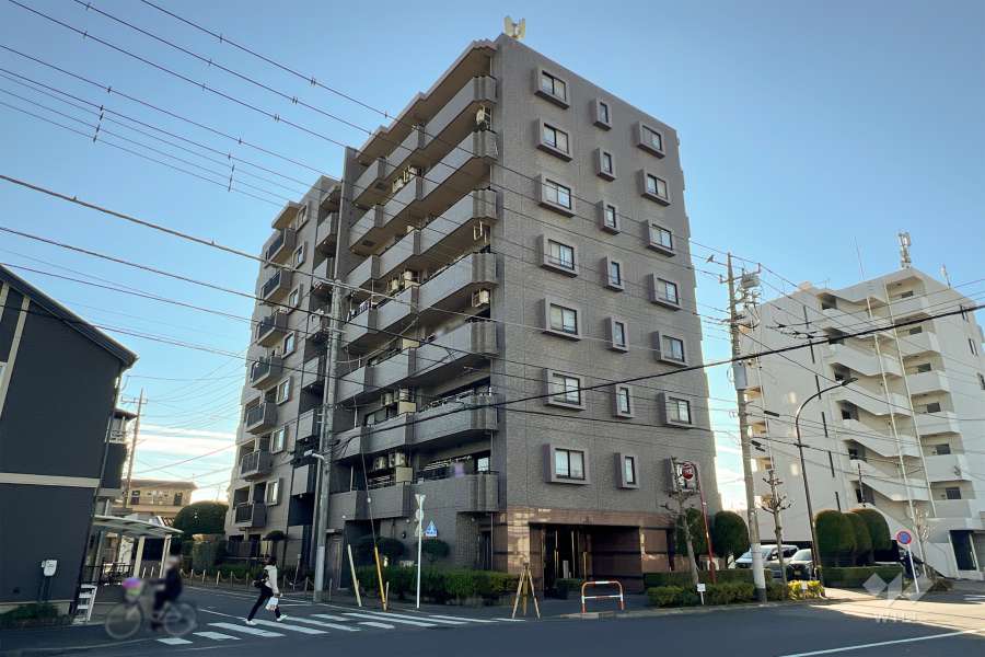 レーベンハイム上沼田公園の外観（北東側から）