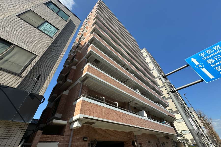 コルサム北千住の外観（南東側から）