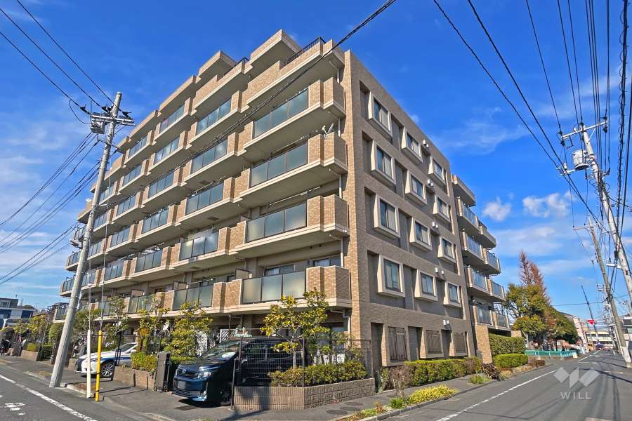 プレストジュール竹の塚の外観（南東側から）