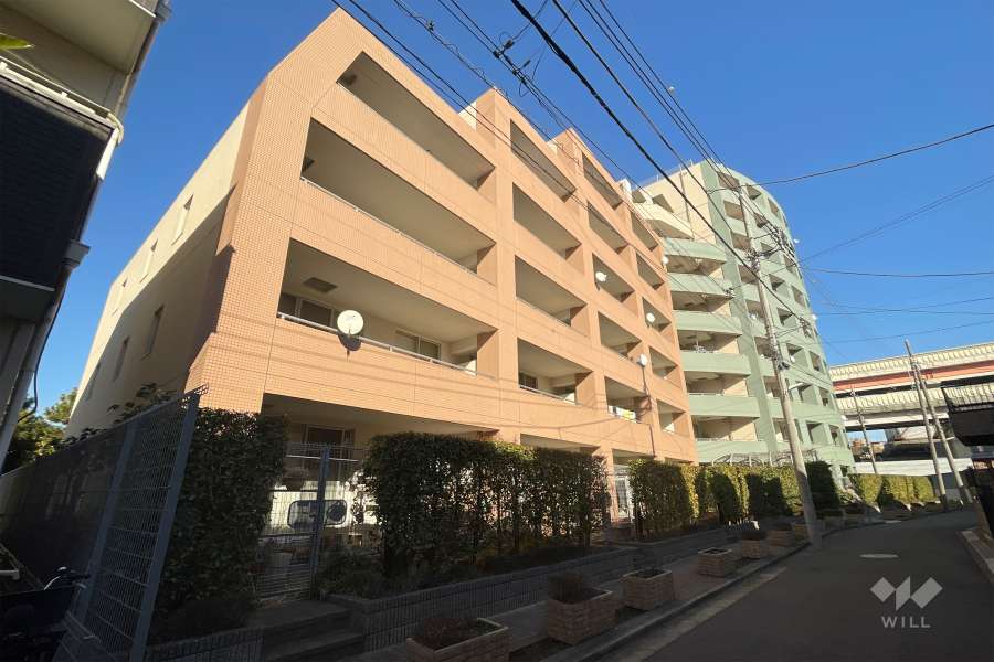 レックスガーデン青井アールステージの外観（南西側から）　　　