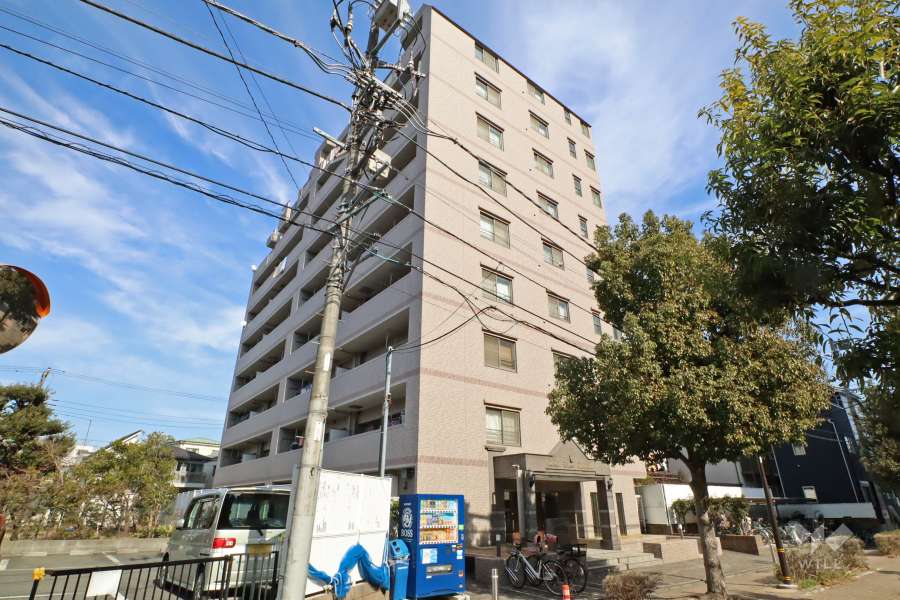 アーバンキャッスル梅島の外観（南西側から）