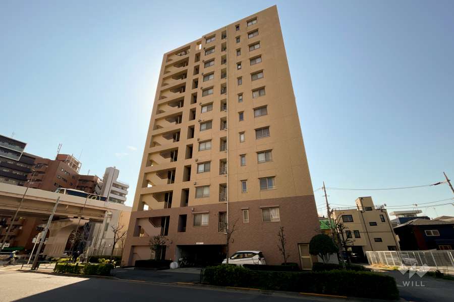 ベルググランデ五反野の外観（北側から）