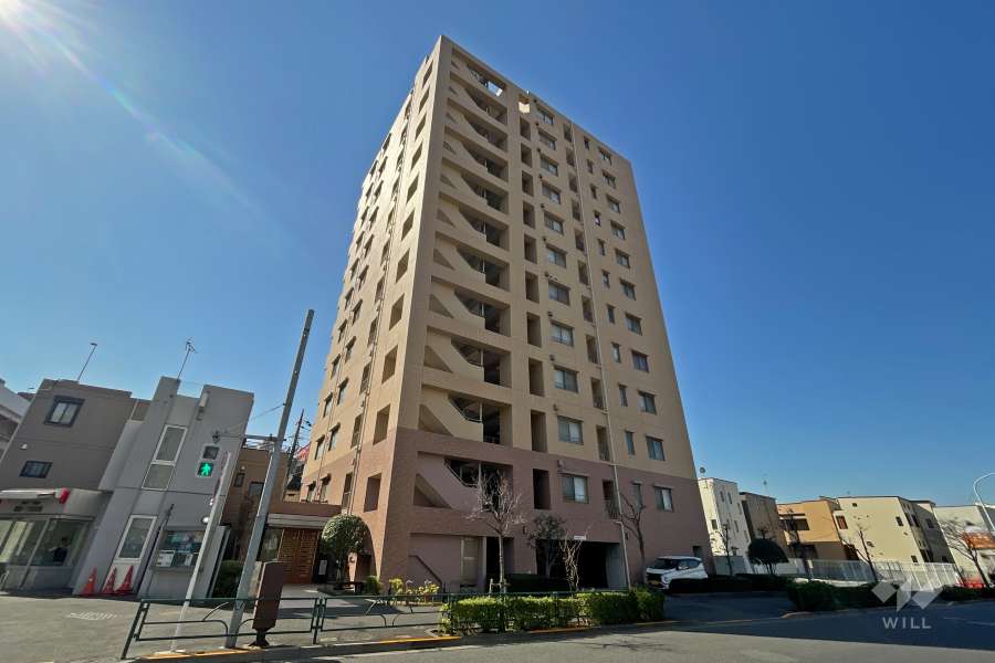 ベルググランデ五反野の外観（北東側から）