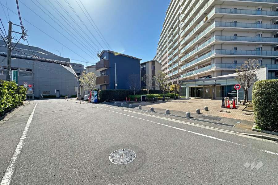 敷地南東側の前面道路